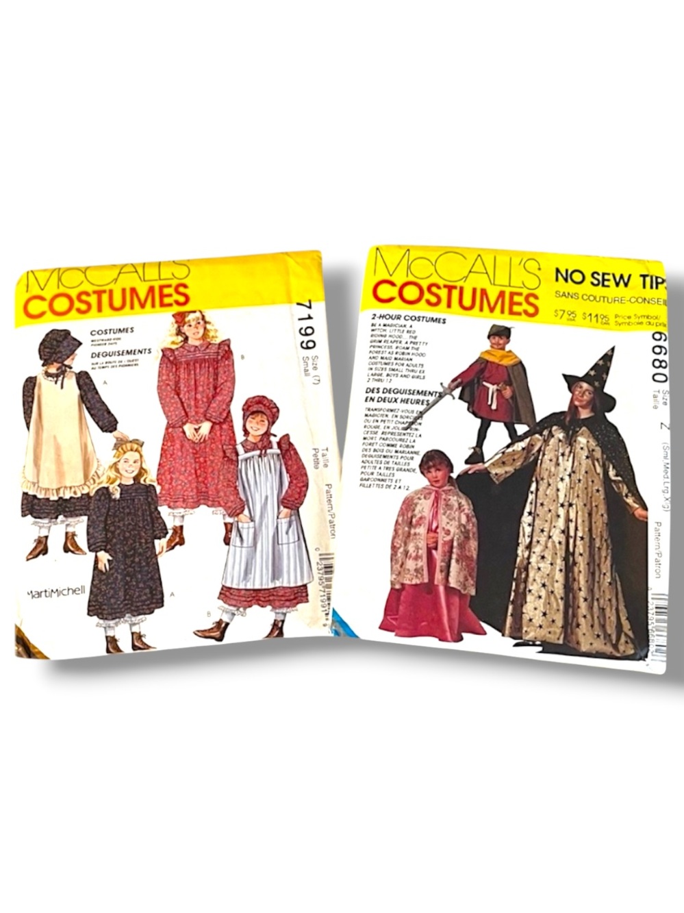 Vintage McCall's Kids Costume Patterns Uncut 1993-1994